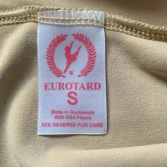Eurotard Girls Leotard Beige EUC - Picture 2 of 5